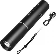 Electronic Whistle – Aluminum Alloy 13.3x2.5cm | Rechargeable Training Whistle | Duxal Sound Frequency USB Charging Whistles with 500mAh Battery for Sports Coaching, Referee, Outdoor Safety