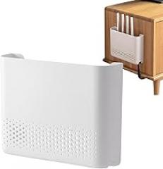 Router Storage Box, Save Space Wi-Fi Storage Rack, No Punching Router Organizer Rack for Wall, Ventilated Electronic Hider, for Study Area Home Kitchen Dorms Bedroom Apartment