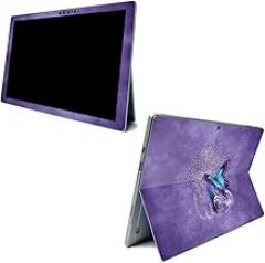 MightySkins Carbon Fiber Skin for Microsoft Surface Pro 7 - Celtic Butterflies | Textured Carbon Fiber Finish | Easy to Apply, Remove, and Change Styles | Made in The USA