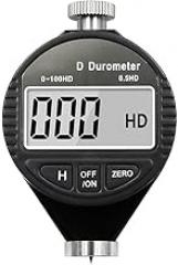 Industrial Grade Electronic Digital Display Hardness Tester A C D Type Durometer for Measuring Rubber Silicone Foam Sponge Hard Plastics and Thermoplastics with 0 to 100H Range(Type D)