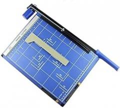 Paper Trimmer Paper Cutter Guillotine Paper Cutter A4 Manual Cutter Small-Scale Office Household Mobile Phone Film Cutting Knife School Handmade Postcard Trimmer (Color : Blue) (Blue)