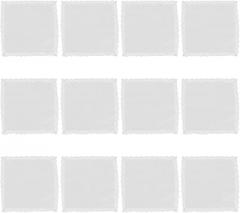 Milisten 12pcs Women’s Cotton Handkerchiefs Soft Vintage Lace Edge Handkerchiefs for Wedding Brides 25x25cm Absorbent Square