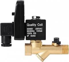 Automatic Drain Valve Electronic Timed G1/2 DN15 AC 230V Air Compressor Condensate Valve