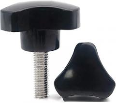 Unifizz Triangle Clamping Knobs Grip for Mechanical Equipment Electronic Equipment Communications Equipment Hardware Furniture Decoration Star Knobs Clamping Screw Knob M6 x 25mm 1pcs