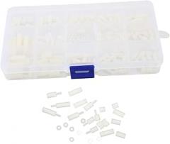 1set Nylon Screw Nut Spacer Kit and Acid Resistant Easy to Clean for Electronics and Projects