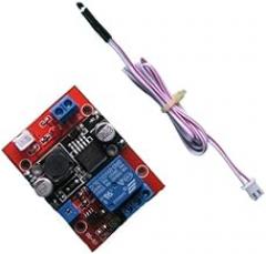 Taidacent 24V Heat Sensor Relay Switch with 50cm Long Lead Thermal Thermostat Control Switch Electronic Temperature Sensor