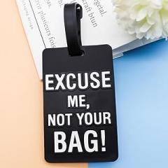 Generic 1Pc Bag Travel Accessories Creative Letter Luggage English Tags Suitcase Silicon Portable Travel Label