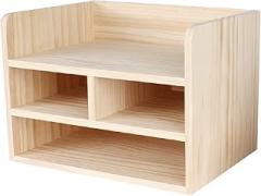 Bookshelf Small Bookshelf Industrial Bookcase Storage Rack with e for Living Room Bedroom Office Wood Grain Shelves