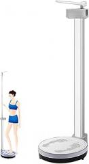 Electronic Weight Scales, Medical Office Scale with Anti-Slip Base, 3-200kg Weight Range and Adjustable Telescopic Rod, Samrt Voice Broadcast and Easy to Read, for Homes, Pharmacies, Clinics