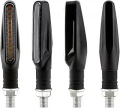 2PCS Motorcycle LED Turn Signal Light Compatible With Multiple Devices DRL Amber Flowing Blinker Indicator Motorcycle Flashing Light Tail Lamp New 2026 High For Reliable Electronic Component