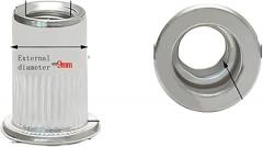 M6 | M3 | 10/20/50Pcs 304Stainless Steel Flat Head Rivet Nut Threaded Inserts for Metal Rivet Nut Tool M3/M4/M5/M6/M8/M10 Antirust New 2026 High for Reliable Electronic Component