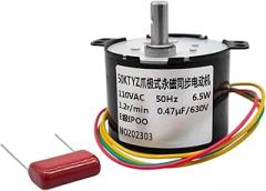37.5Rpm | 50Ktyz Ac 110V/120V/127V Permanent Magnitic Synchronous Motor 6W Speed Reducer Motors Controllable Positive and Negative Inversion New 2026 High for Reliable Electronic Component