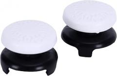 Thumbstick for Game Joystick, Controller Silicone Thumb Grip, 2Pcs Thumbstick Soft Silicone Cover for Grip Stick Joystick, Controller Gamepad Key (White)