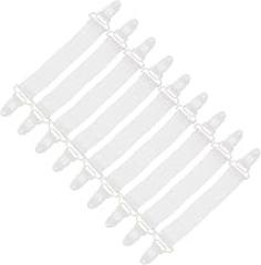 Alipis 16pcs Adjustable Bed Sheet Fasteners for Fitted Elastic Grippers to Keep Bedding Secure and Wrinkle Home Use and Various Bed Types
