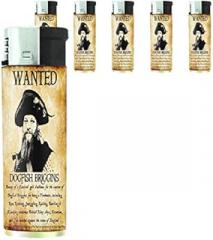 Vintage Pirate Ship Lighters S14 Set of 5 Electronic Flame Cigarette Smoking Retro High Seas