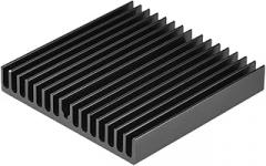 uxcell Electronics Cooler Heatsink for MOS GPU IC Chip Black 60 x 60 x 10 mm