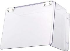 Electric Lock Rain Cover Outdoor Waterproof Protective Case for Electronic Mechanical Locks, Acrylic Weather Resistant 150x110x63mm