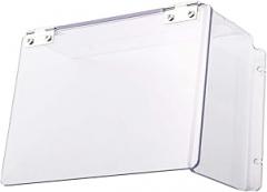 Electric Lock Rain Cover Outdoor Waterproof Protective Cover for Electronic Mechanical Locks, Acrylic Weather Resistant Door Access Controller Cover, 150x110x63mm, Transparent