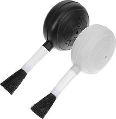 Happyyami 2pcs Air Blower and Brush Cleaning for Camera Lens and Electronics High Grade Plastic Dust Blower with Leak Nozzle Ergonomic Design for Keyboard Mobile Phone and Gardening Tool