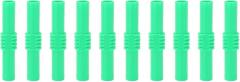 10pcs 4mm Insulated Banana Coupler Banana Plug Socket Female to Female Extension Plug Connector for Electronics Appliances (Green)