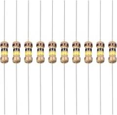 YOKIVE 100 PCS Carbon Film Resistors, 1/4W 100K Ohm 5% Tolerances Resistor, Good for DIY Electronic Projects (4 Color Band, 1.77x0.09-Inch)