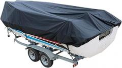 Heavy Marine Grade Polyester Canvas Trailerable Waterproof 600D Boat Cover Replacement for OEM