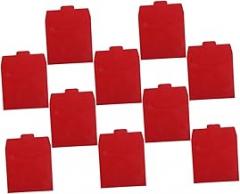 Cabilock 10Pcs Red Kraft Paper CD DVD Sleeves for Efficient Storage Protection for Photographers and Advertising Materials DVD Case Holder