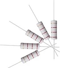 10Pcs 2.2K Ohm Resistor, 5W 5% Tolerance Metal Oxide Film Resistors, Axial Lead, Flame Proof for DIY Electronic Projects and Experiments