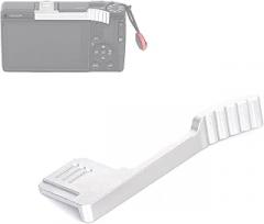 GR4 Thumbs Up Grip for RICOH GR IV GRIV GR4 Camera Metal Hot Shoe Thumb Up Rest Hand Grip, Anti-Slip Wave Thumb Support Enhanced Grip for One-Handed Photography (Silvery)