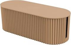 Nordic Style Plug Board Storage Box, Cable Management Box,Desk Cord Organizer, Power Strip Cover for Power Strips, Surge Protectors, Chargers, Adapters, TV Computer Wires Cable Hider(Khaki Small Size)