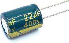5pcs 400V22UF High Frequency Low Impedance 400V 22UF Aluminum Electrolytic Capacitor Size 13 * 17