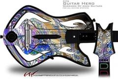 Vortices Decal Style Skin - fits Warriors Of Rock Guitar Hero Guitar (GUITAR NOT INCLUDED)