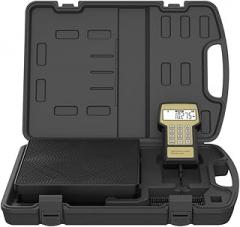 RCS-220C High Precision Electronic Refrigerant Charging Weight Scale - 4 Measurement Units - Ideal for HVAC A/C - Includes Case