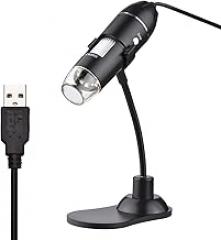 Andoer 1000X USB Handheld Digital Electronic Microscope Portable Mini Magnifier with Stand for Laptop Desktop Plant Observation Industrial Testing Circuit Board Detection