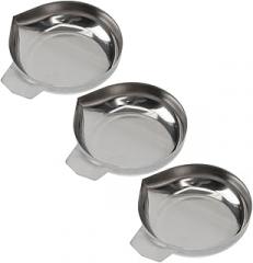 ABOOFAN Stainless Steel Weighing Tray Set 3pcs Kitchen Scale Pan for Weighing Powder and Jewelry Electronic Balance Dish for Cooking and Baking