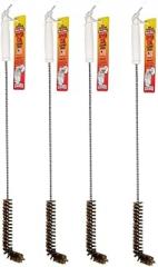 Brushtec B53C L Shape, 4 Pack, High Temperature Deep Fryer Cleaning Brush, Metal Bristles, Pack of 4