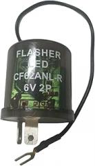 6V 0.1A-20A Electronic LED Flasher Relay with Ground(Negative Earth) (2 PIN)