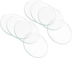 CoCud Watch Crystal Len Glass, 17.5mm Dia. Optical Glass Single Dome Face Crystals Replacement Lens Clear - (Applications: for Watchmaker Repair Electronic Mechanical Watch), 8-Pieces