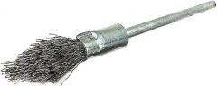 HEALLILY Handle Wire Brush Stainless Steel Rotary Wheel Brush for Surface Cleaning Polishing and Derusting Pyramid Shape Tool for Grinders and Drills