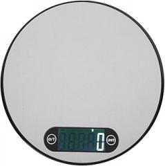 5kg/1g Mini Stainless Steel Circular Electronic Digital Scale Kitchen Baking Weight Accessory Tool (Black)