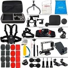 LifeLimit SB111111 Accessories Kit for Hero 7/6/5/ Session/Gopro Hero 4 / Gopro Hero 3 / Gopro Hero 2 and Gopro Hero HD (40 Items)