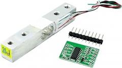 Gravity Sensor. 5pcs Load Cell Weight Sensor 1KG 5KG 10KG 20KG Aluminum Alloy Weighing Electronic Components .Industrial(HX711 And 20KG)