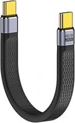 Short USpB C Cable 8K@60Hz for Thunderbolt 4/3 InteRIFace Compatible 40Gbps USpB4 CableUSpB C to USpB C Cable Supports 8K Monltors New 2026 High for Reliable Electronic Component