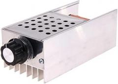 6000W AC Voltage Regulator Thyristor Electronic Dimming Thermostat with SCR Controller for Resistive Load, High Power AC 220V Dimmer Switch, Metal Housing
