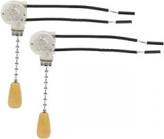 NUOBESTY 2pcs Pull Switch Lamp Pull Chain Connectors Replacement for Ceiling Lamp Parts