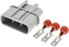 1-20Sets 3 Pin Way Sealed Car Automotive Waterproof Electronic Fan Plug Connector With Terminal Pins DJ7031YA-6.3-11/21 (Color : Male set, Size : 1Set)