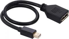 4K@60Hz Mini to Adapter Cable for Projector Male to Female Goldplated Black