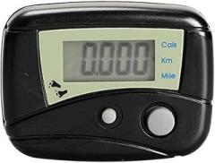 Accurate Mini Electronic Pedometer Portable Step Tracker LCD Pedometer Walking Distance Calorie Counter with Clip for Walking Steps Miles/Km Black,, standard