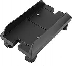 Hapivida Computer Tower Stand, Adjustable Mobile CPU Stand Heavy Duty PC Tower Stand with Rolling Caster Wheels Desktop Stand Black