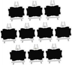 10pcs Mini Chalkboard Easels for Food Signs Table Signs Wedding Decor Safe Wooden Blackboards